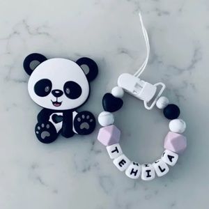 Pacifier clip + teether